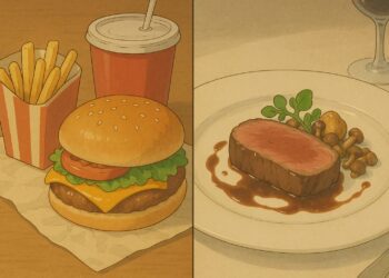 Fast food e a comida Gourmet